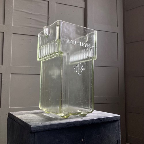 Vintage Glass Battery Vase