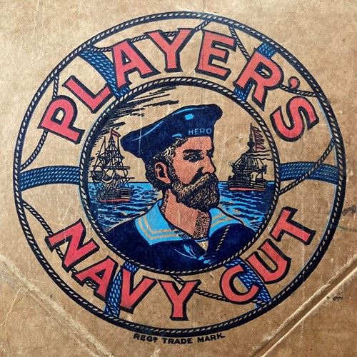 Vintage Player's Navy Cut Cigarettes Box