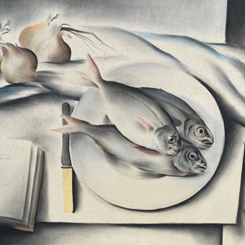 Frederick Roberts Johnson (1900–1986) - 'Sardines Still Life'