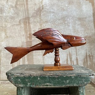 Antique Carved Pitcairn Fish