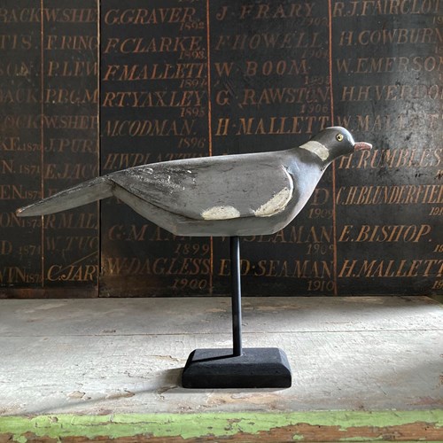 Vintage Decoy Wood Pigeon