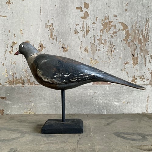 Antique Wood Pigeon Decoy - James Rolph