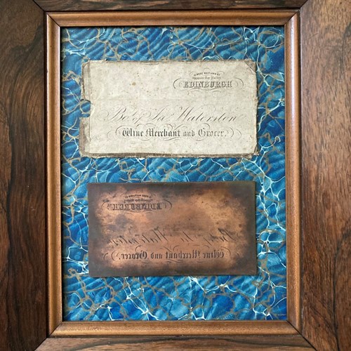 Antique Trade Card - Edinburgh Wine Merchant