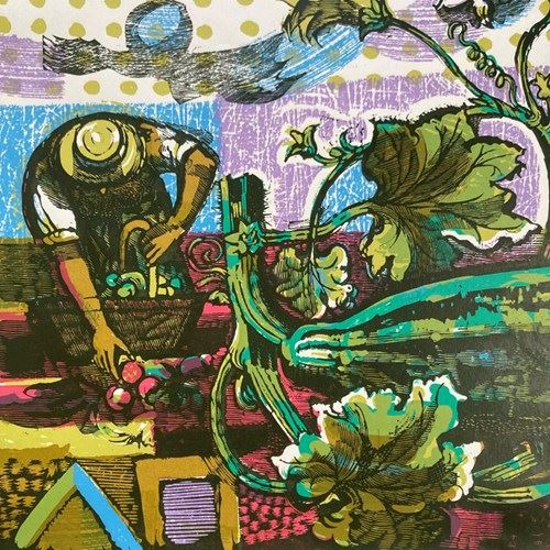 Laurence Scarfe (1914–1993) Screenprint - 'Motif 4 Cover'