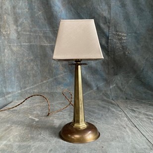 Vintage Arts & Crafts Brass Table L...