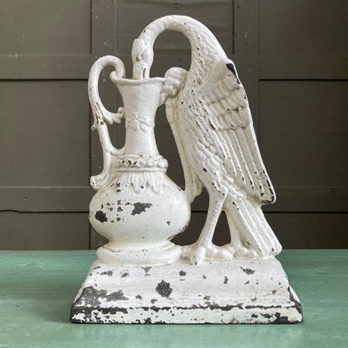 Regency Cast Iron Doorstop - Stork And Ewer