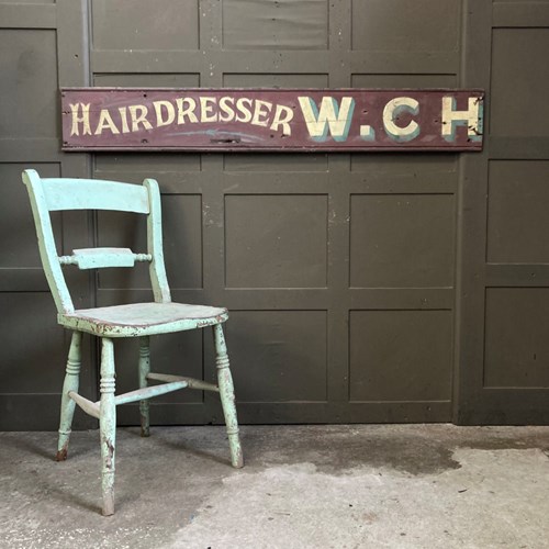 Vintage Painted Trade Sign - 'Hairdresser'
