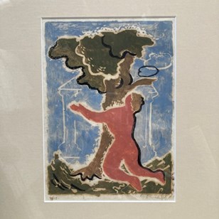 Bloomsbury Style Lithograph - 'Apol...