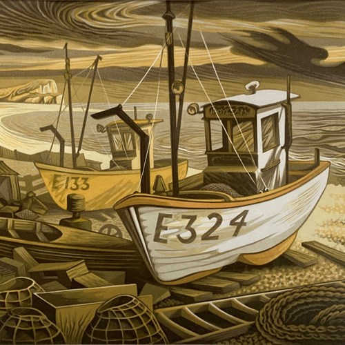 Arthur Homeshaw (1933–2011) - 'Boats At Budleigh'