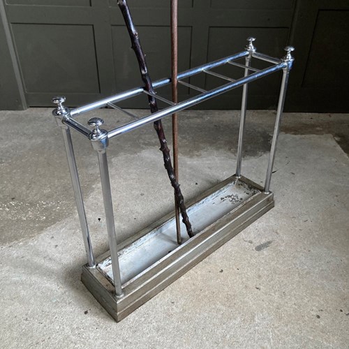 Edwardian Chromed Stick Stand