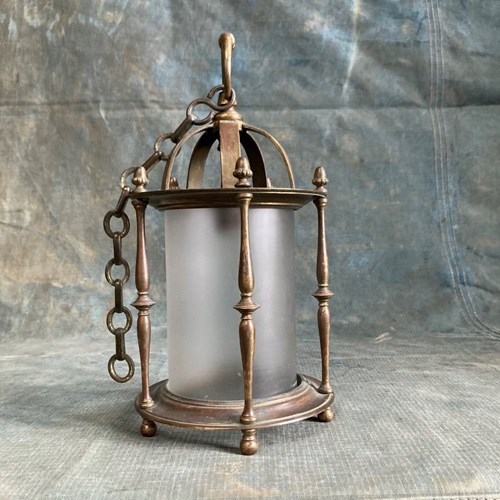 Arts And Crafts Style Bronze Lantern