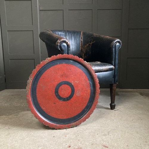 Antique Syrian Enamelled Brass Charger
