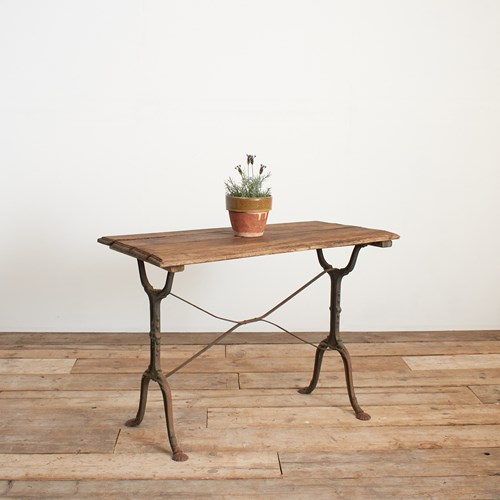 Antique French Cast Iron Garden Bistro Table