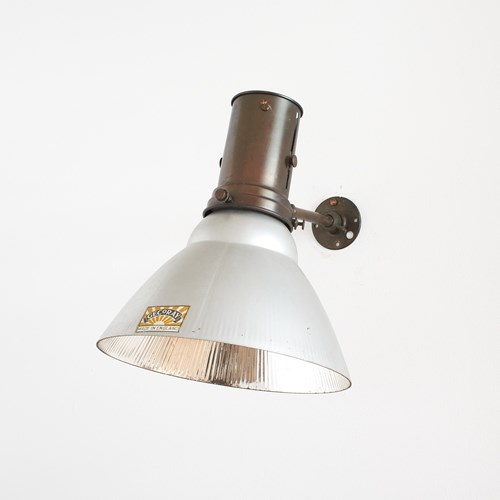 Antique GEC Gecoray Mirrored Mercury Glass Wall Light – H