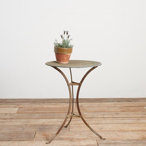 Antique French Iron Cafe Bistro Table