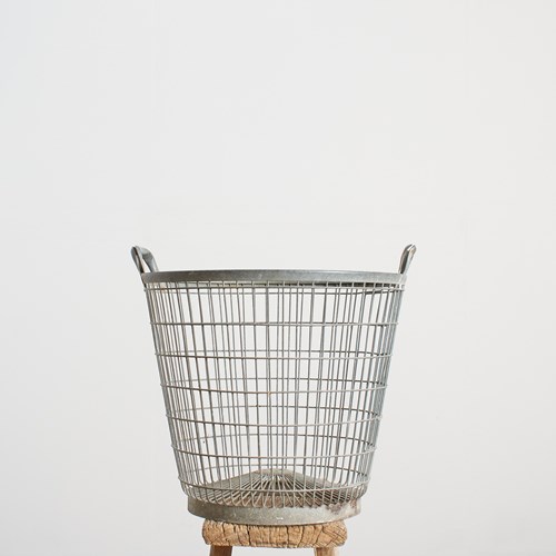 Vintage Rustic Wire Storage Basket – A