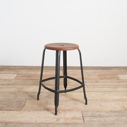 Vintage Industrial ‘Nicolle’ Style French Stool