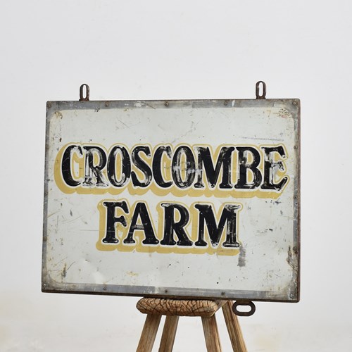 Vintage Metal Farm Sign