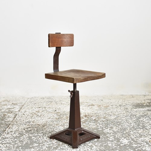 Antique Singer Swivel Desk Chair – D