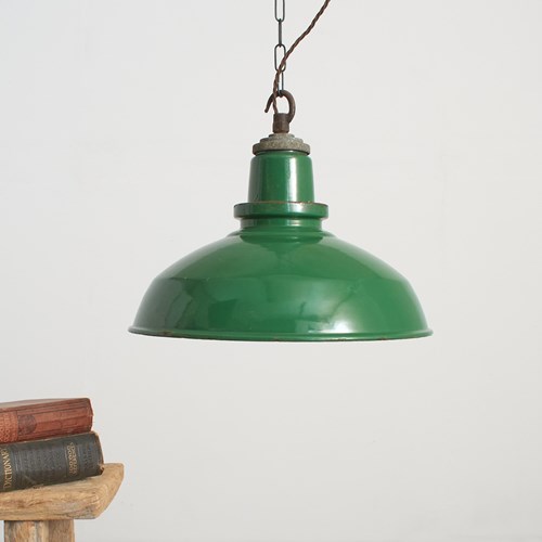 Antique Green 16″ Thorlux Industrial Pendant Light