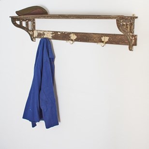 Vintage Wooden Luggage Wall Coat An...