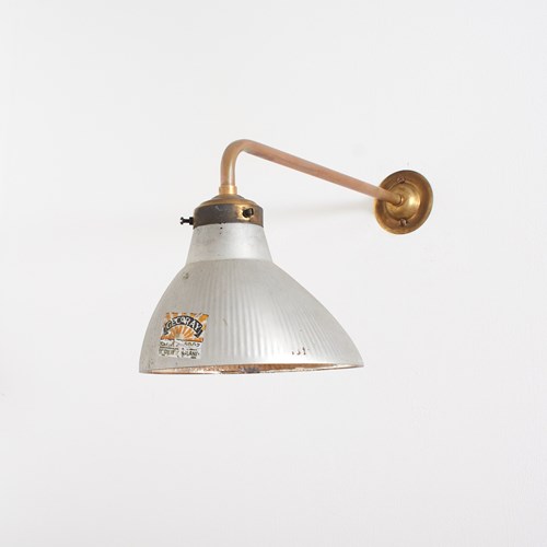 Antique GEC Gecoray Mirrored Mercury Glass Wall Light – J