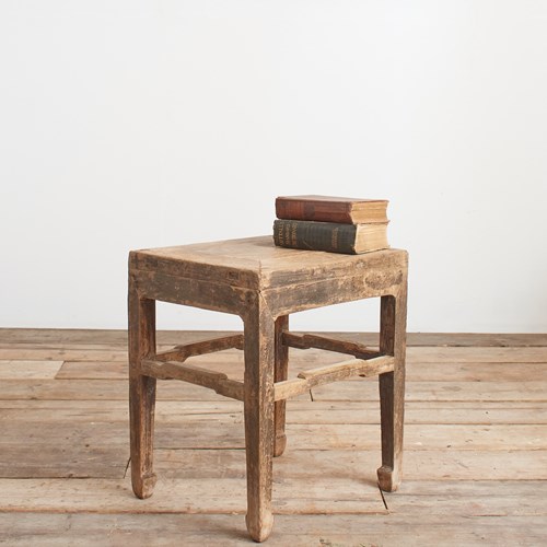 Antique Rustic Bedside Lamp Table -A