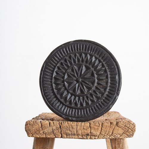 Large Antique Stone Coaster Trivet Chapati Mould – O