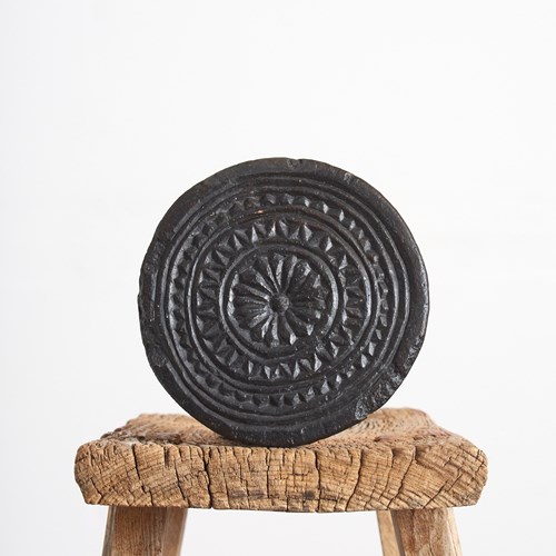 Large Antique Stone Coaster Trivet Chapati Mould – N