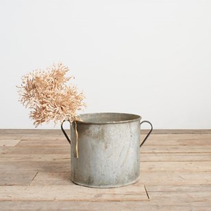 Vintage Galvanised Bucket Garden Pl...