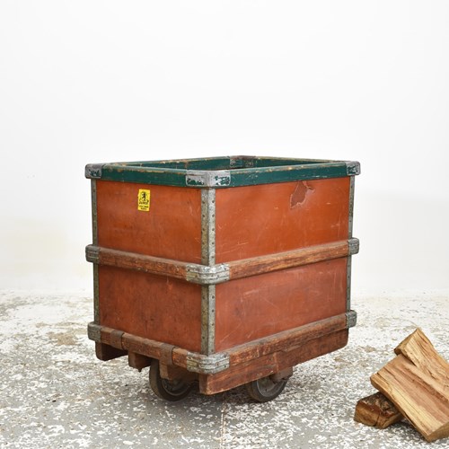 Antique French Suroy Textile Factory Trolley