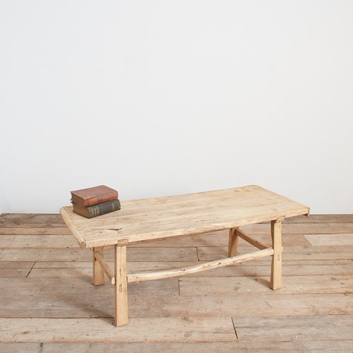 Antique Rustic Elm Coffee Table – BC