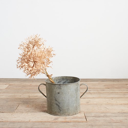Vintage Galvanised Bucket Garden Planter – Small