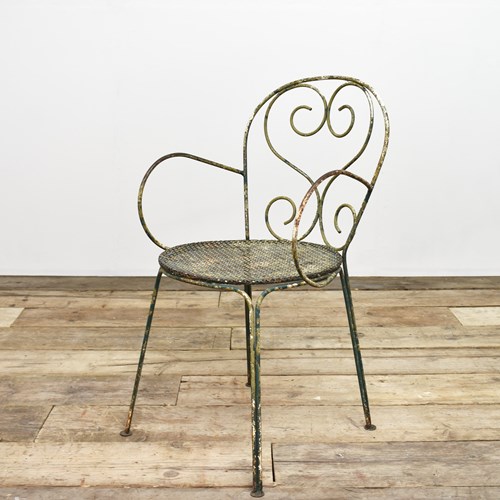 Vintage Iron French Decorative Garden Chair