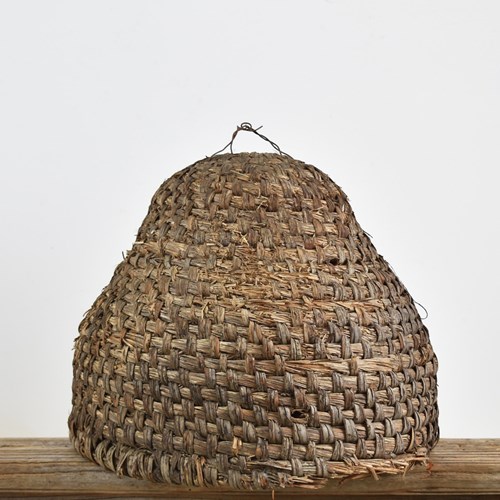 Antique French Bee Skep -Q