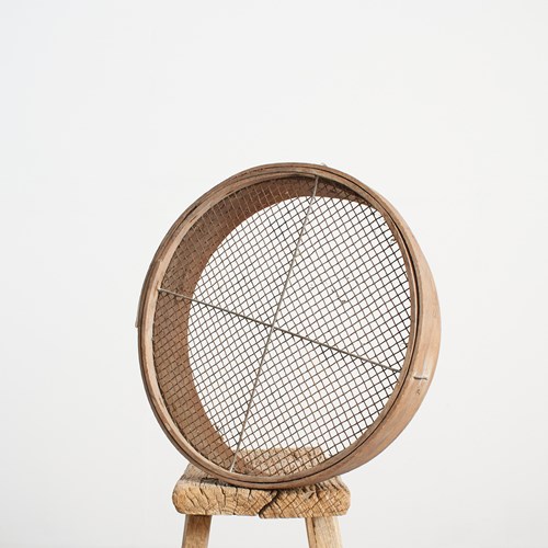 Vintage Garden Riddle Sieve- O