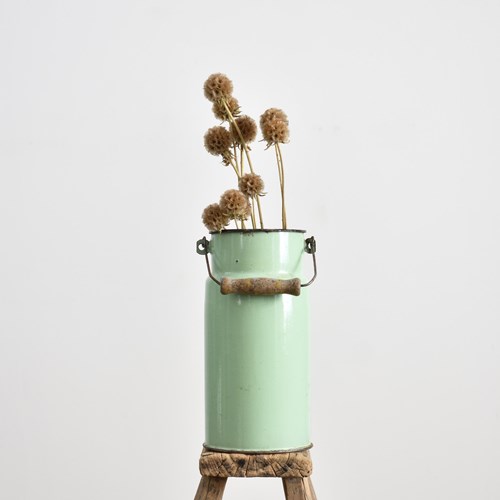 Mint Green Vintage Enamel Milk Churn – BE