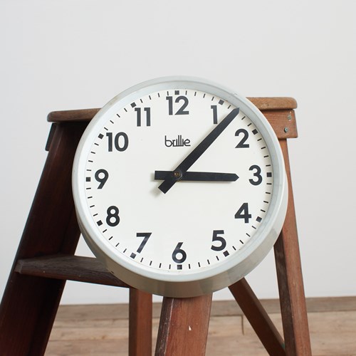 Small Vintage Brillie French Kitchen Wall Clock – D