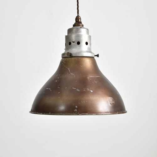 Antique Holophane Pendant Light