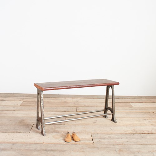 School Vintage Locker Room Storage Bench – Short- A
