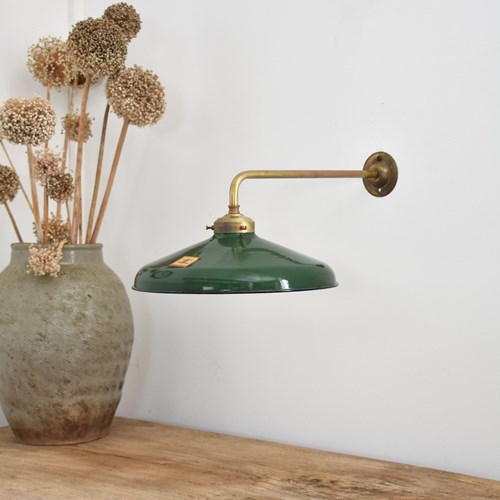 Antique Benjamin Brass Wall Light