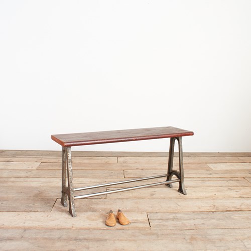 School Vintage Locker Room Storage Bench – Short- B