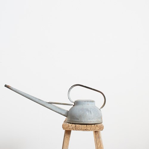 Small Antique Galvanised Long Spout Watering Can