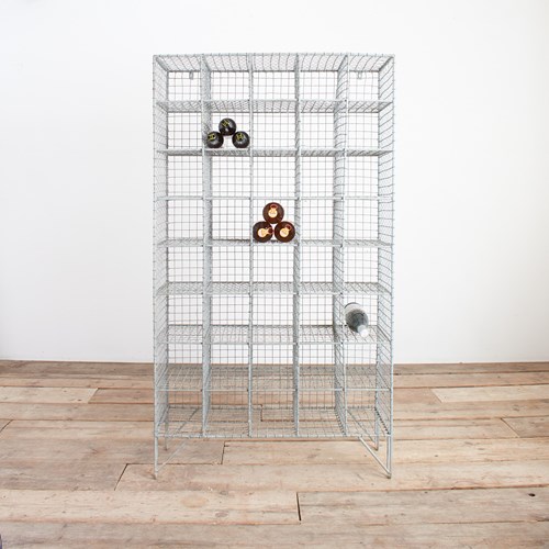 Vintage Wire Pigeon Hole Locker Wine Rack
