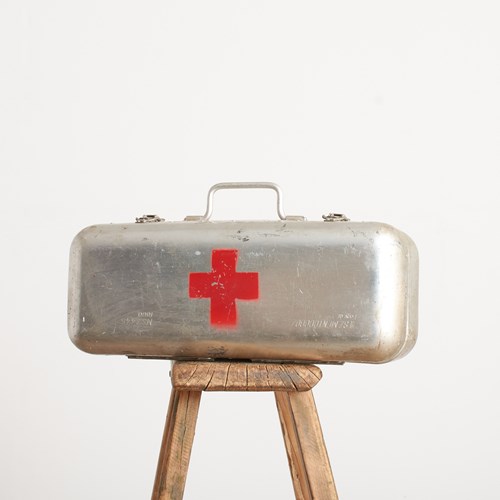 Large Vintage Medical First Aid Box – J