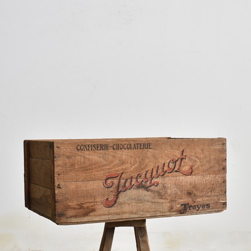 Vintage French Jacquot Chocolate Storage Crate