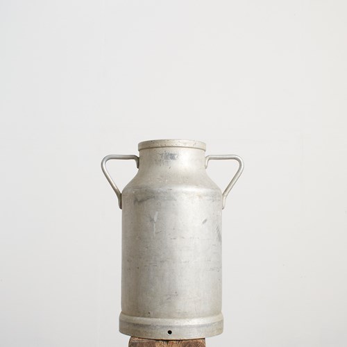 Antique French Aluminium Milk Churn -G