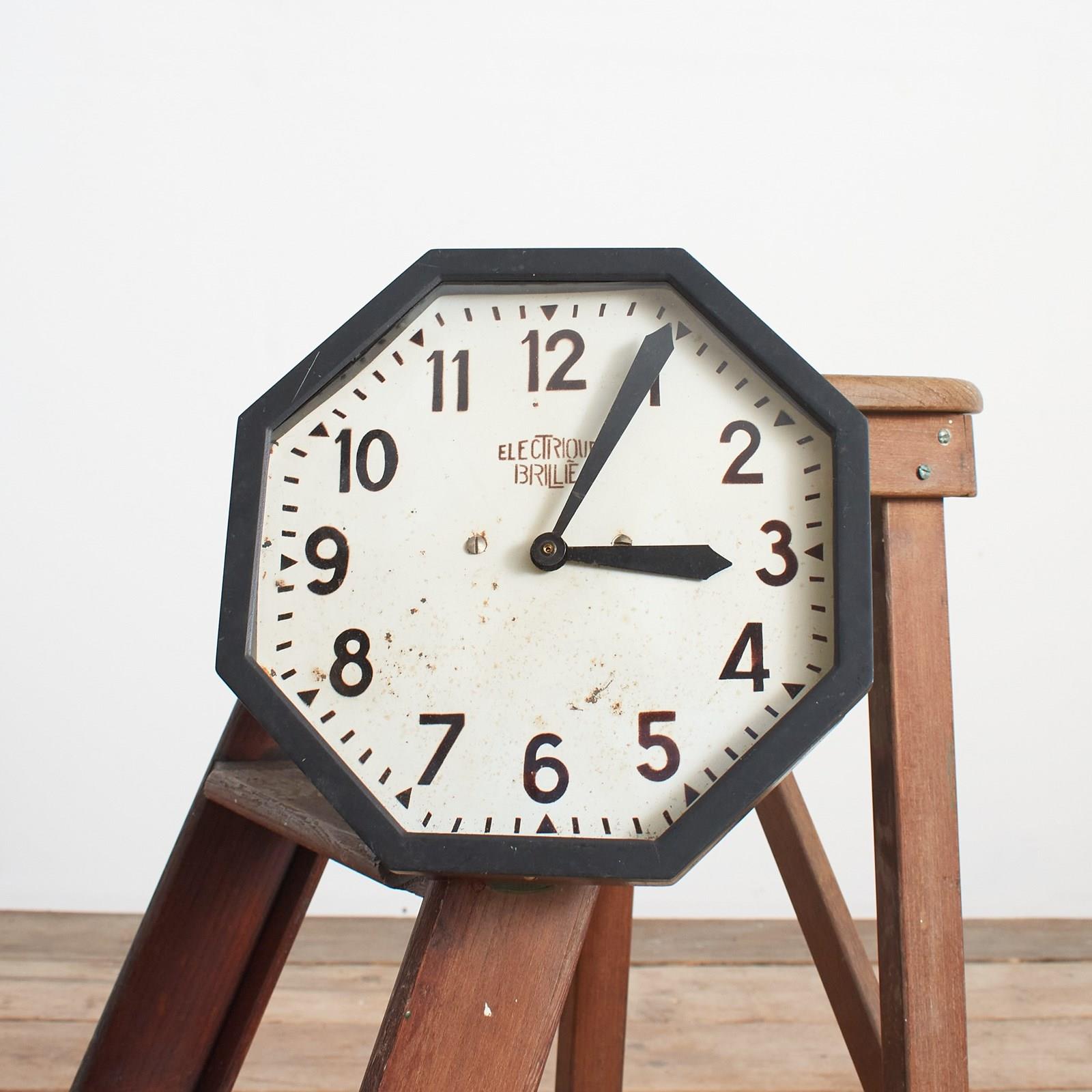 Art Deco Antique Brillie French Kitchen Wall Clock – E - The