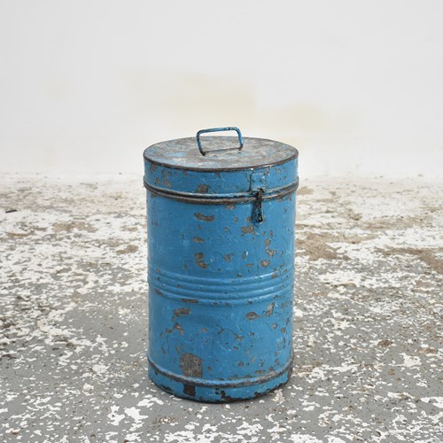 Indian Vintage Storage Bin – Blue
