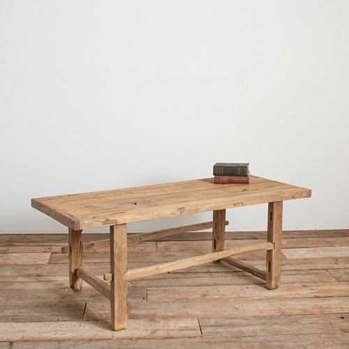 Antique Rustic Elm Coffee Table – AX